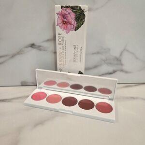 SERAPHINE BOTANICALS Rhubard + Rose Creamy Lip & Cheek Palette - NEW IN BOX